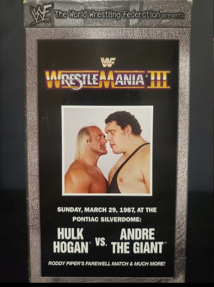 WWE WRESTLEMANIA 3: The Legacy ~ WWF Home Video vhs in box; WrestleMania III