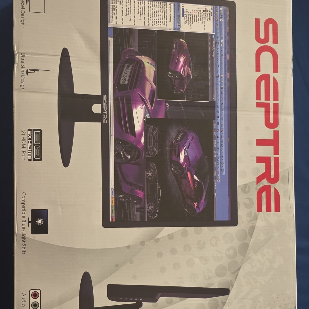 Sceptre 22 LED  Ultra Slim Pro Series Monitor 1920x1080 75Hz HDMI VGA Black