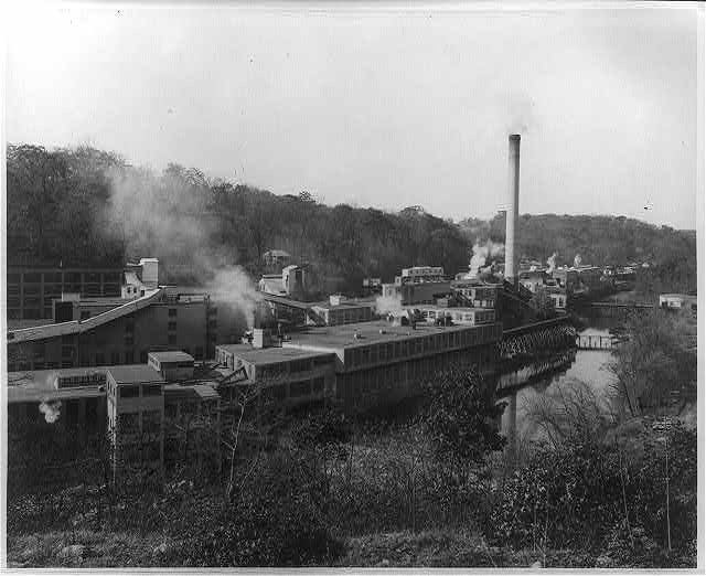 Wilmington Delaware Joseph Bancroft and Son's Company Plant 1900s Factory