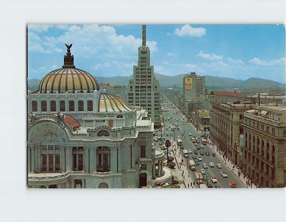 Postcard Panoramic View San Juan de Letran Mexico