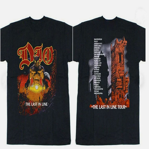Dio Last In Line Tour VTG 80s T Shirt, Vtg Concert Tour T-Shirt, Heavy Metal Roc