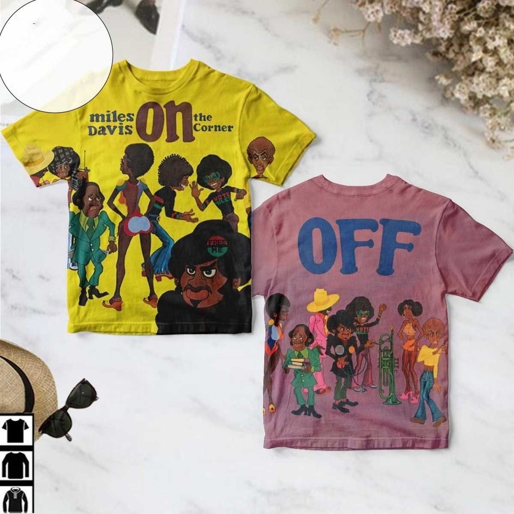 Miles Davis On The Corner Album 3D T-shirt S to 5XL BA480