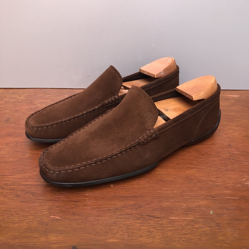 Tod’s Gommino Men’s Brown Suede Driving Loafers US9 UK 8 EU 42 Made in Italy