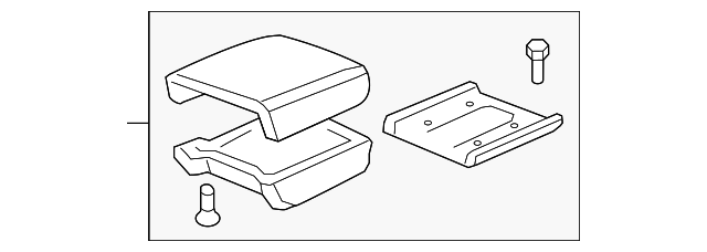Genuine Honda Armrest Pad 83442-SJC-A01ZB