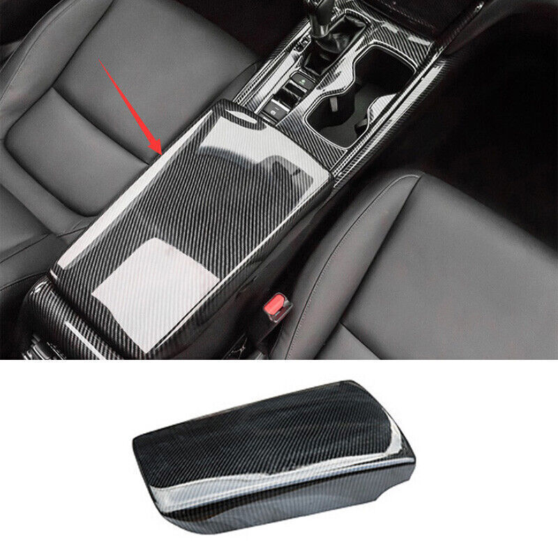 For Honda Accord 2018-2022ABS Carbon Fiber Center Console Armrest Box Cover Trim