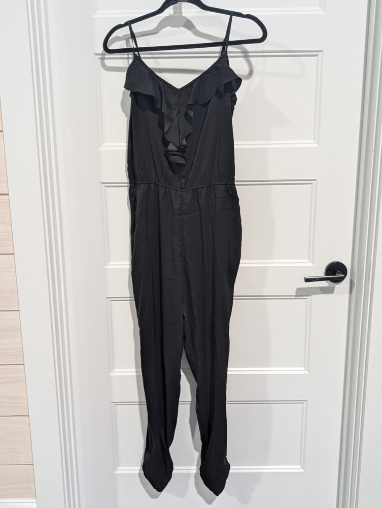 New York & Company Black Jumpsuit Medium