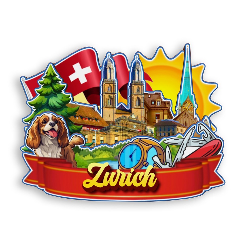 Zurich Switzerland Refrigerator magnet 3D travel souvenirs wood craft gifts
