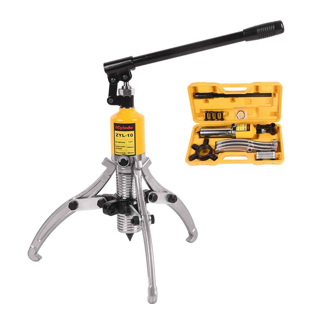 Hydraulic Gear Puller 10 Ton Hydraulic Puller Kit Bearing Puller w/ 2 or 3 Jaws