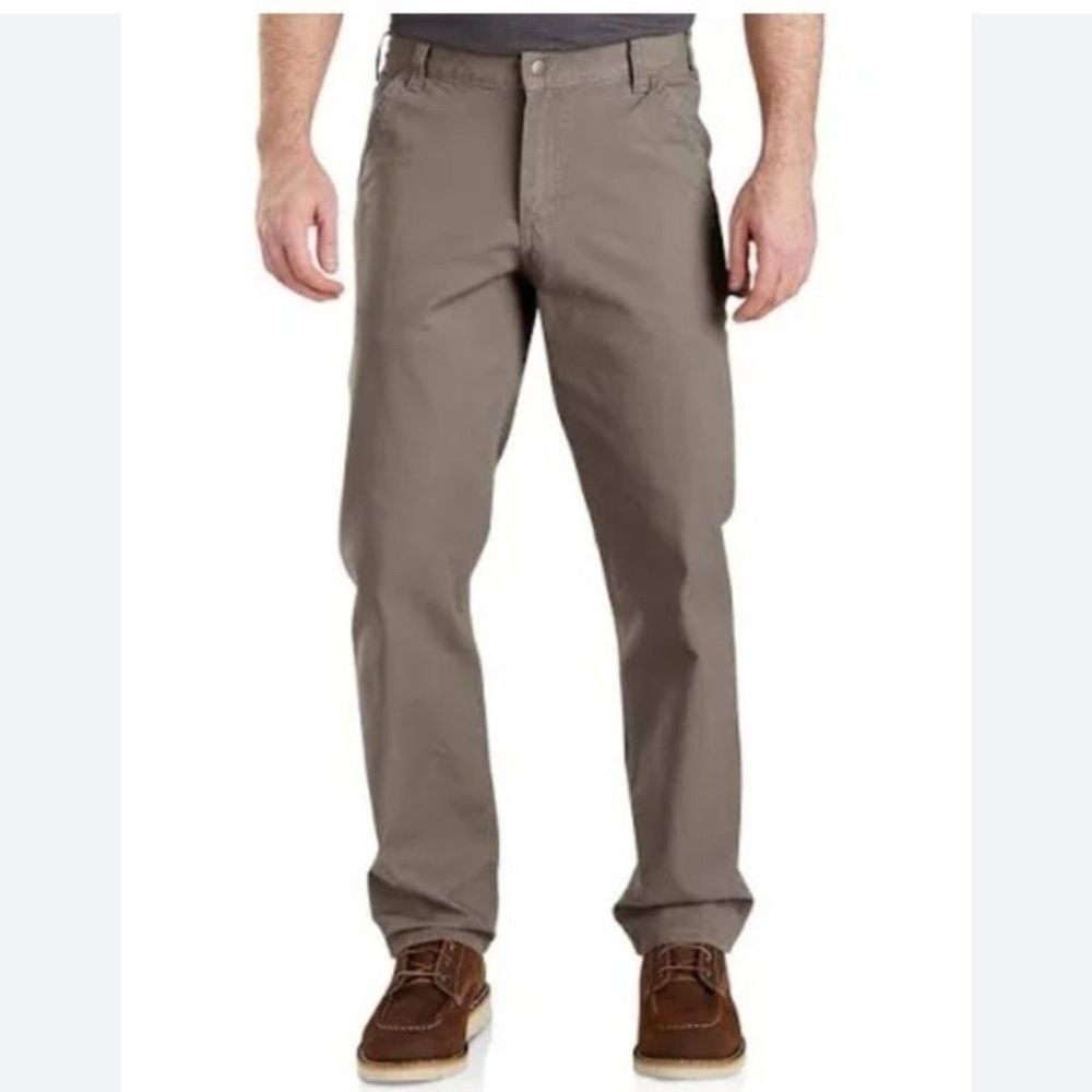 Carhartt Relaxed Fit Rugged Flex Duck Dungaree Pants in Desert Size 42X32