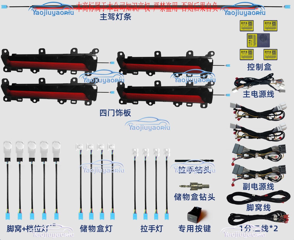 2022-2024 Honda Civic LED Door Trim Ambient Light in Monochrome