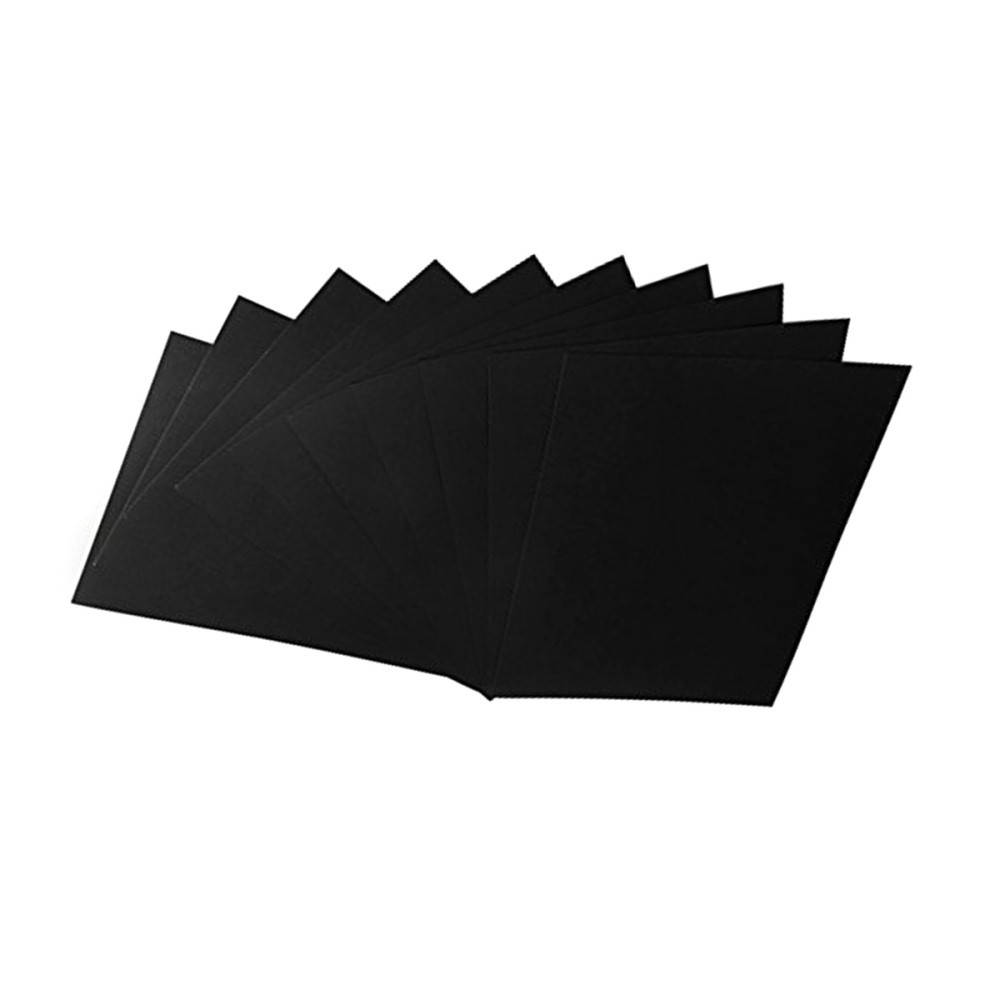 50-Piece A4 Black Cardstock Paper Kit for DIY Crafts