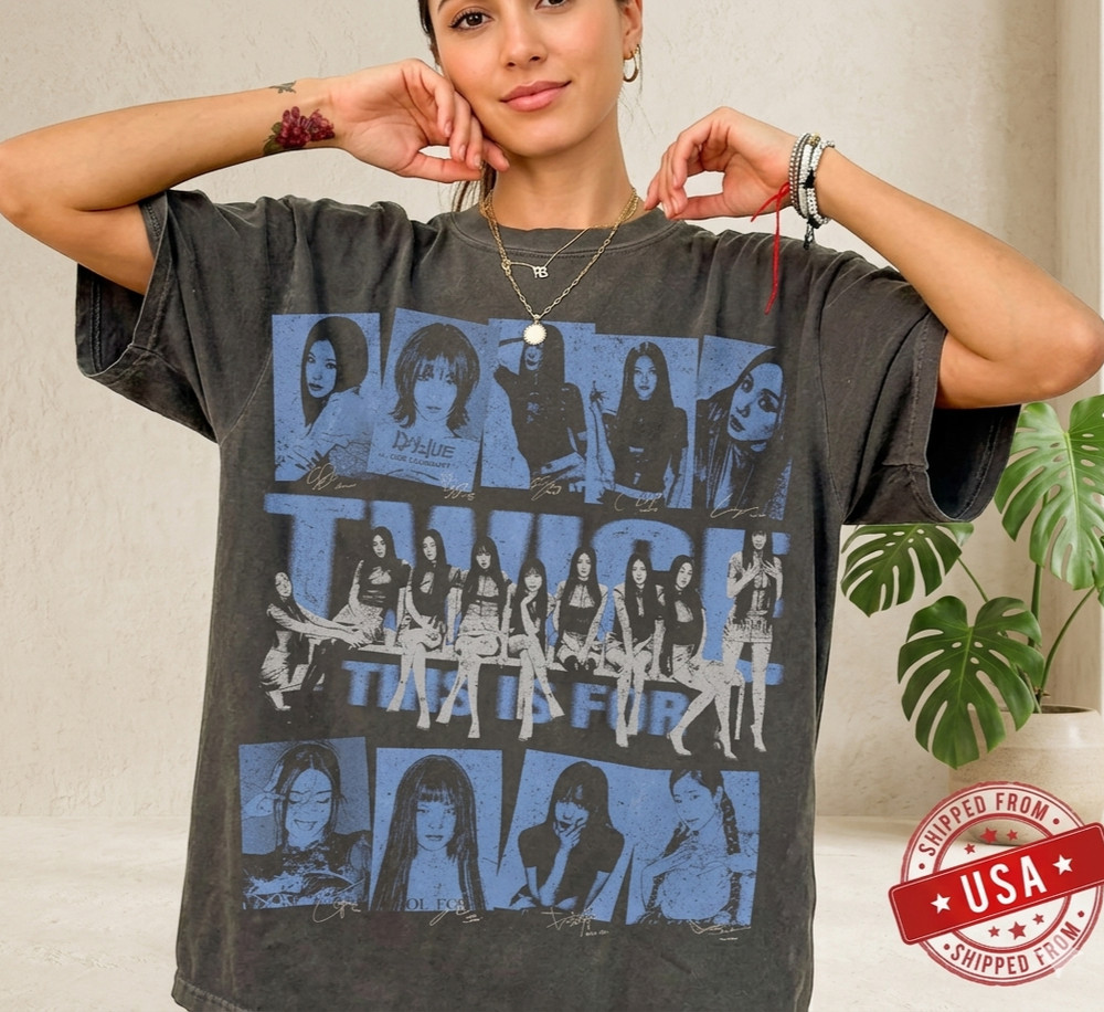 Twice This Is For World Tour 2026 Retro Graphic T-Shirt, Kpop Fan Merch