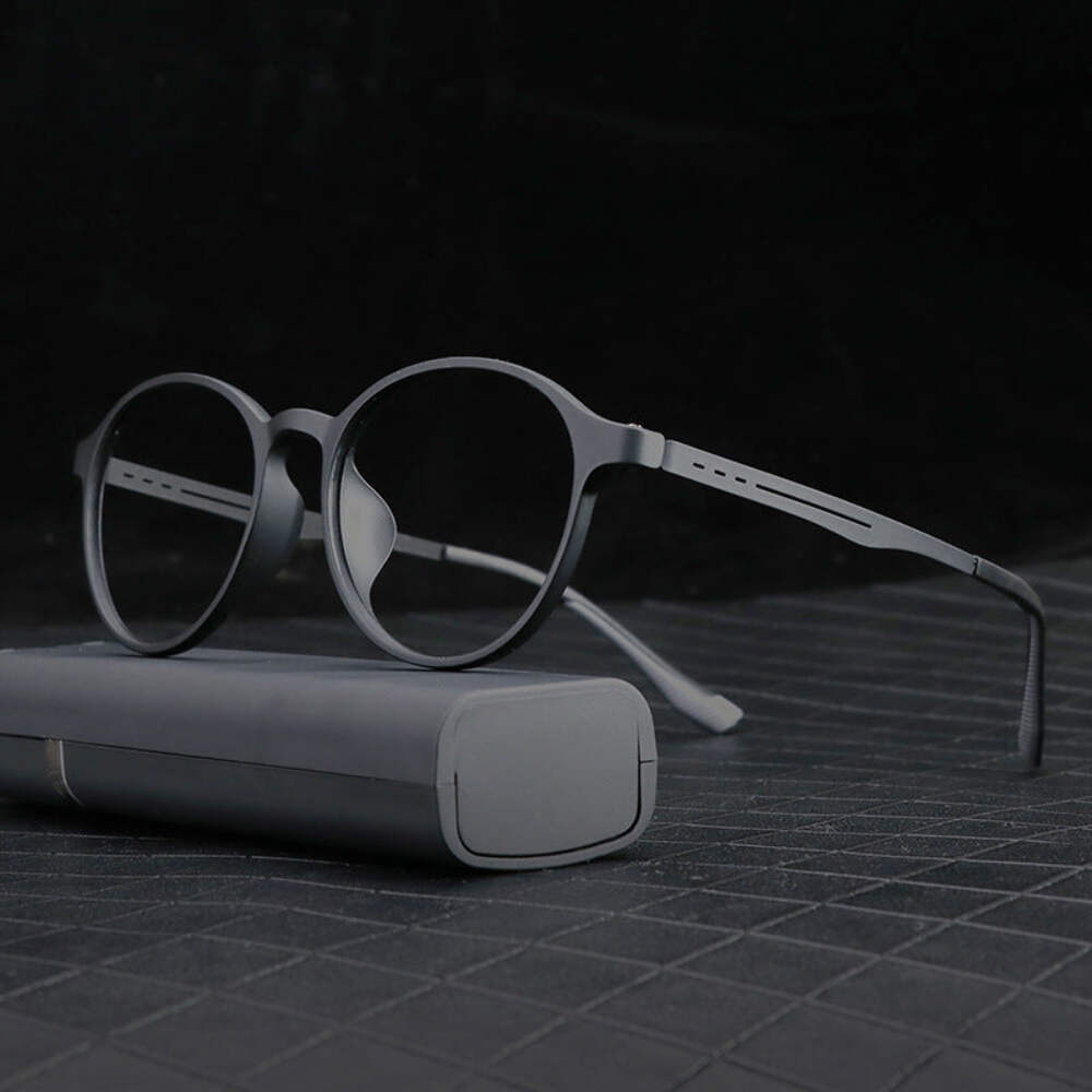 TR90 Retro Round Sunglasses UV Protection Resin Lenses Full Frame Design