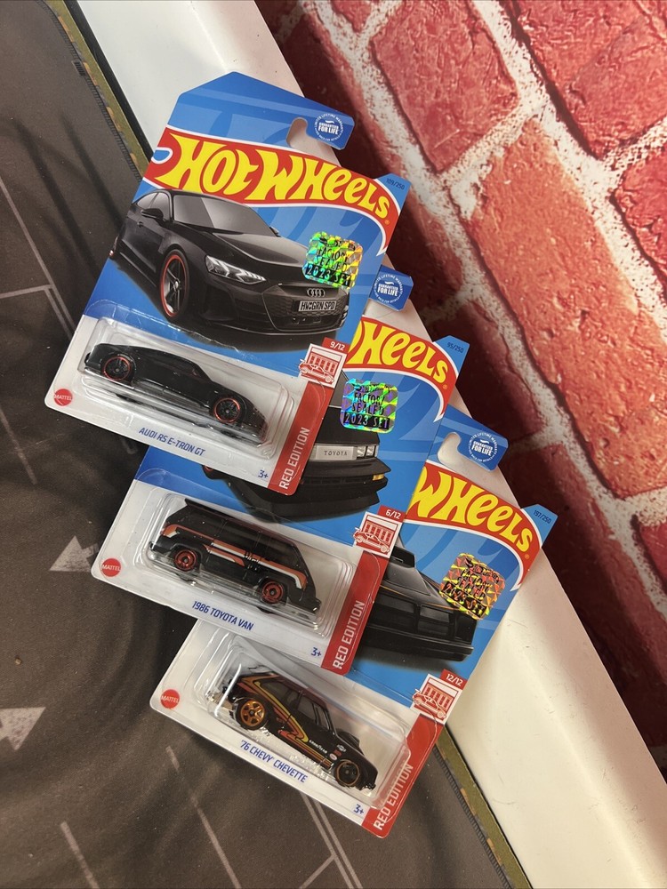 2023 Hot Wheels Target Red Edition Lot of 3 FACTORY SEALED Audi Toyota Chevy NEW