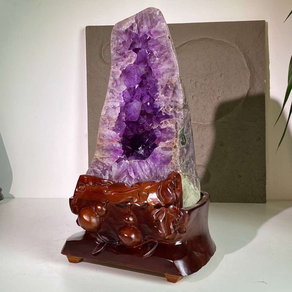 Natural Amethyst Crystal Cathedral Geode quartz Cluster Mineral - 40.4LB