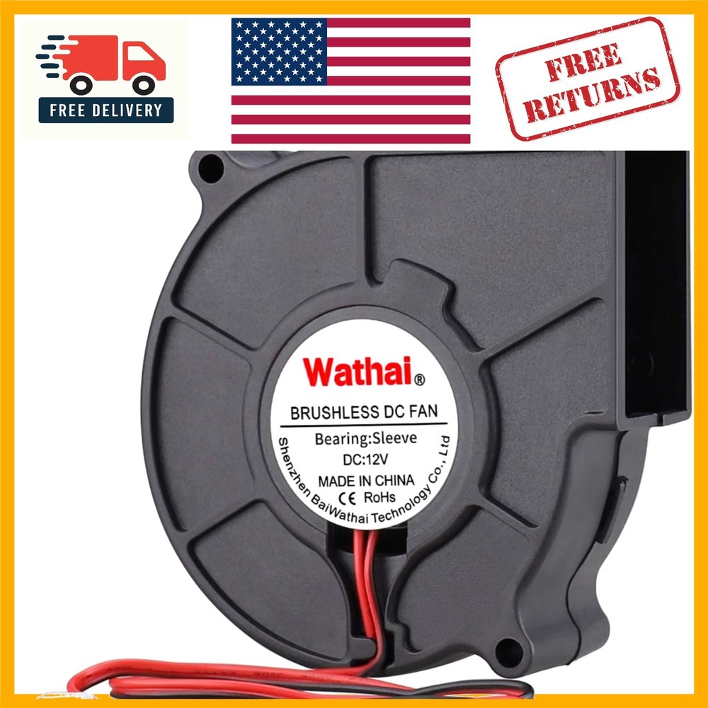 Versatile 12V Centrifugal Fan - 2-Pin Connection, Long Lifespan for All Devices