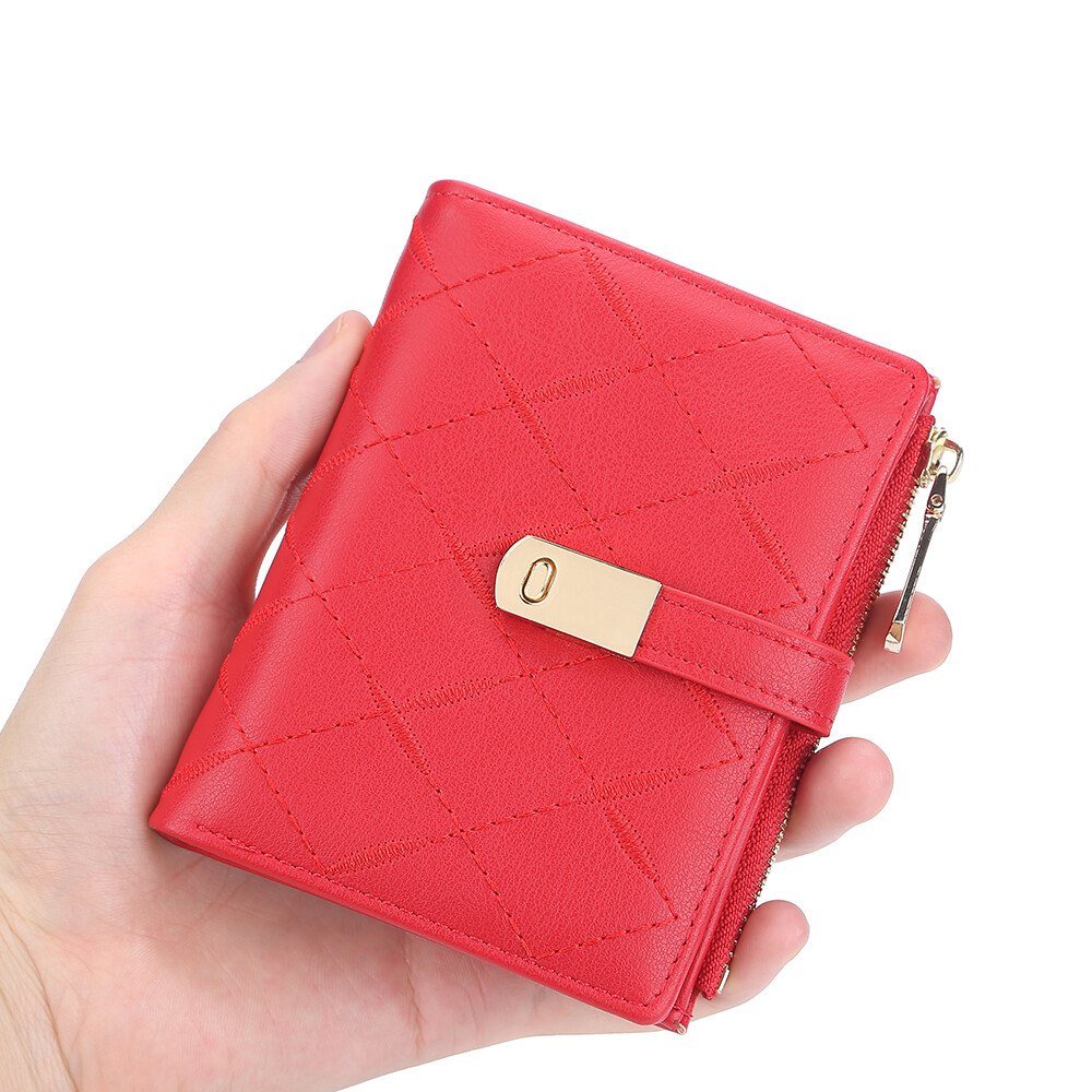Women Wallets RFID Small Bifold Leather Pocket Wallet Ladies Mini Short Purse