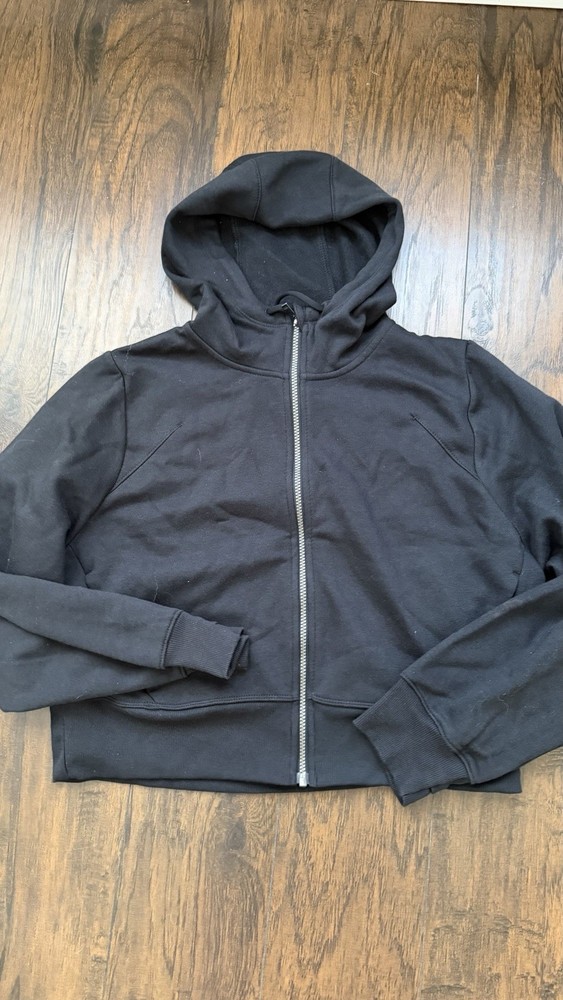 All in Motion Women's Fleece Hoodie Size Xl Core Full Zip Black