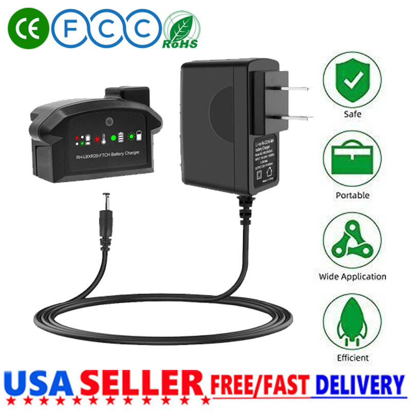 Black & Decker 20V LBXR20 Lithium Battery Charger LCS1620 Replacement