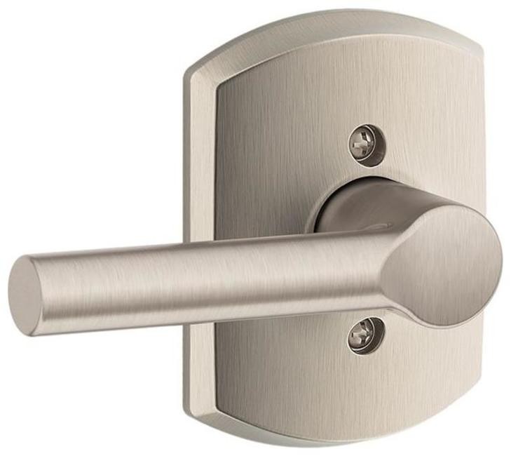 Schlage F170-BRW-GRW Broadway Non-Turning One-Sided Dummy Door