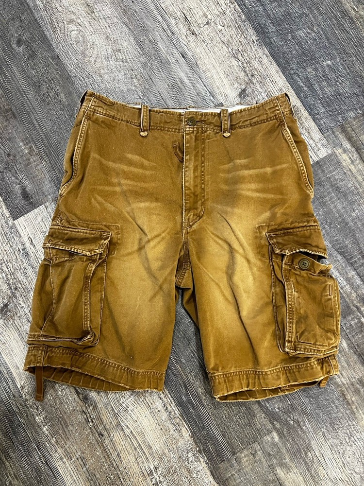 Abercrombie & Fitch Men's Paratrooper Shorts Vintage Y2K Cargo Pockets Men’s 31