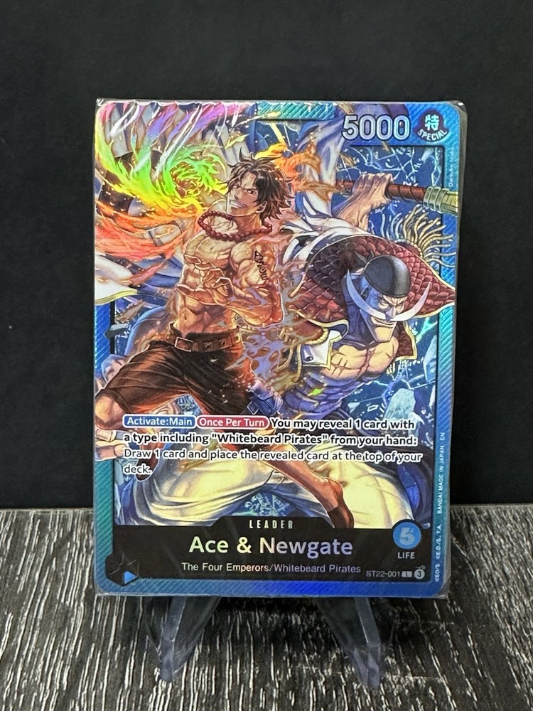 TCG One Piece English Ace & Newgate Leader ST22-001 Sealed Starter Deck Only New