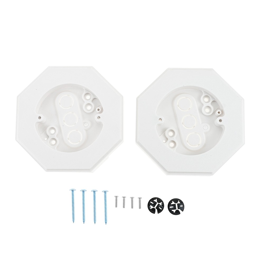 2x Siding Mounting Block Set with Built-in Electrical Box 8141 Vertical Parts