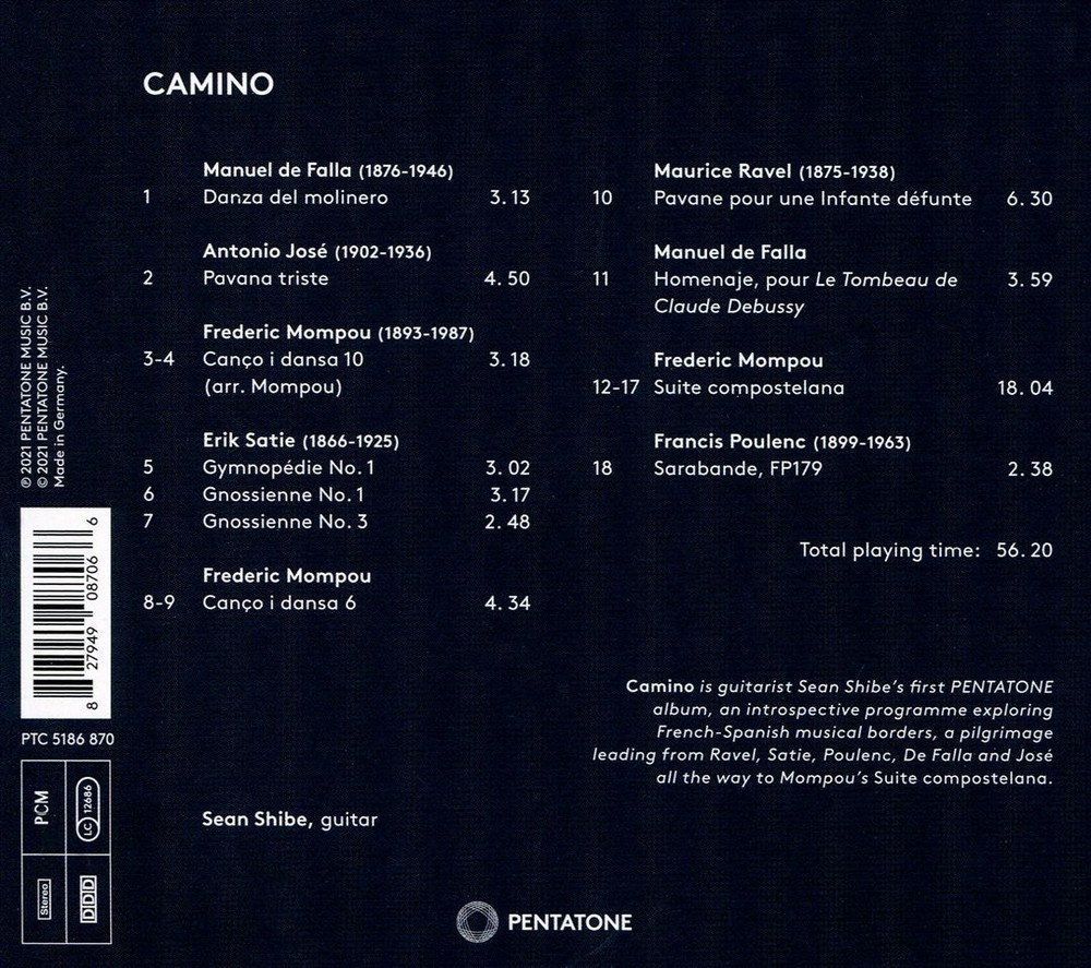 Sean Shibe Camino New Cd
