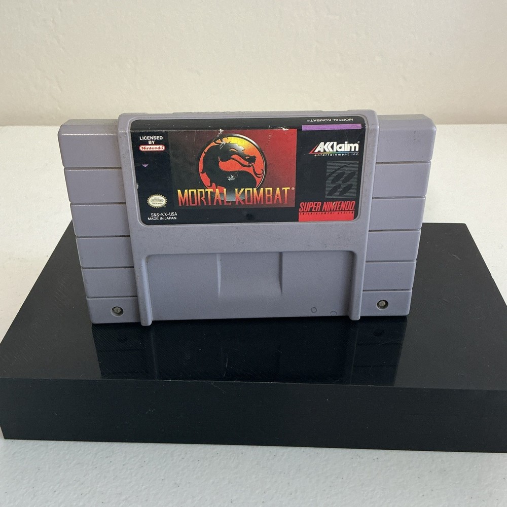 Mortal Kombat SNES Super Nintendo Authentic Tested Working