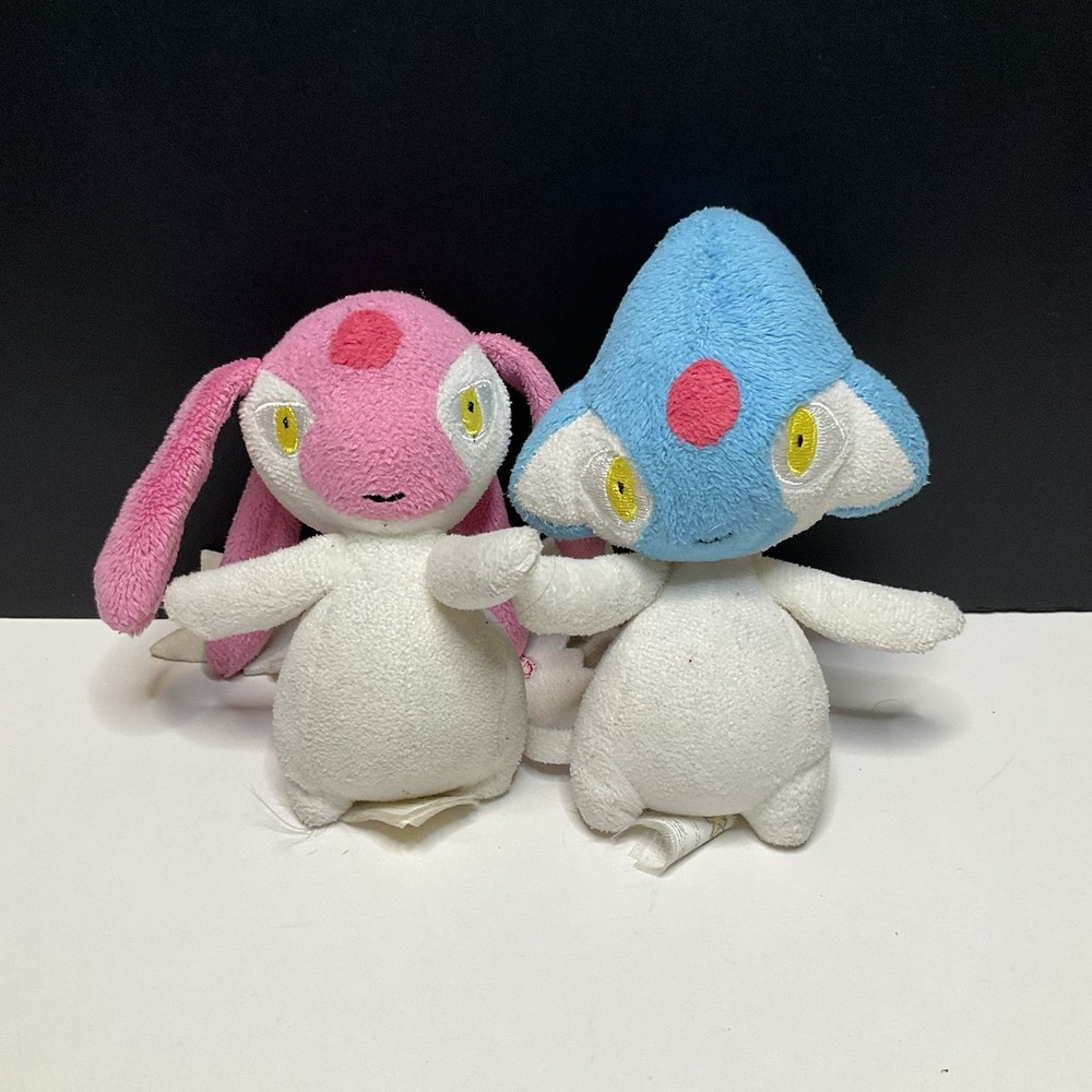 Pokemon Mesprit & Azelf Stuffed Plush Doll Toy Lot of 2 Legendary Pokemon 5