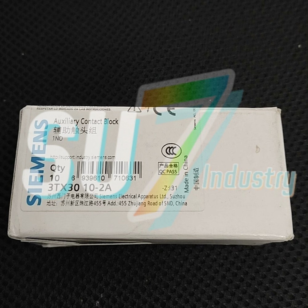 Siemens 3TX3010-2A 1NO Contactor Block  ment# 10pcs New In Box