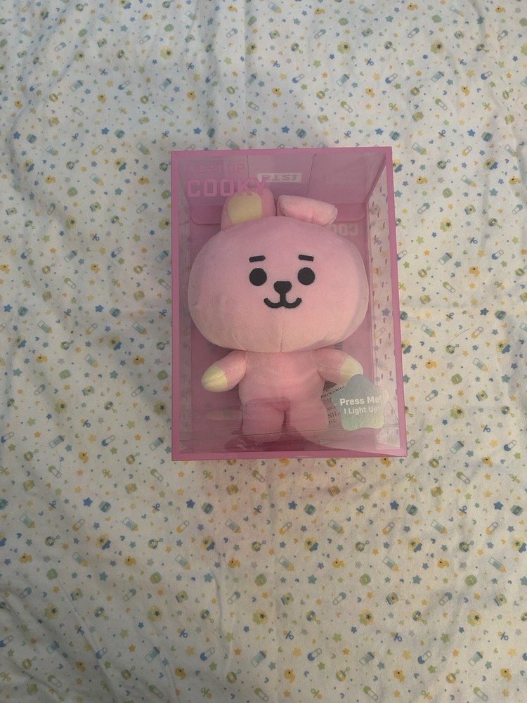 BT21 Light Up Cooky Plush Toy Music Memorabilia Unopened Mint