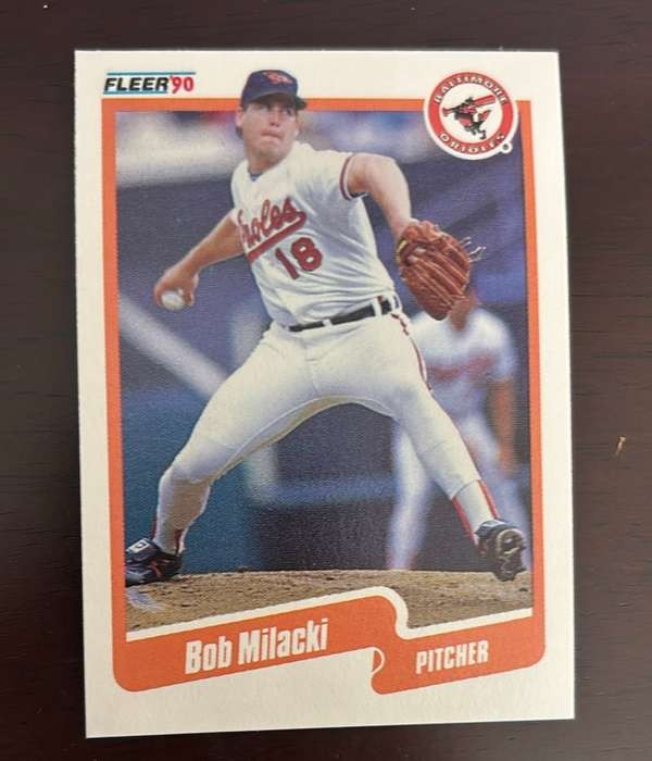 1990 Fleer #182 Bob Milacki