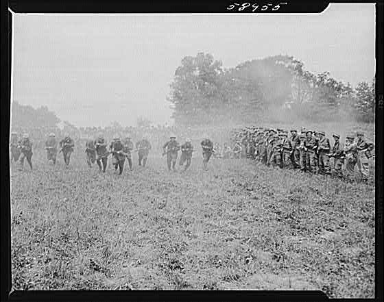 Photo:Civil War Soldiers Charges Battle Field 1860s War Scene
