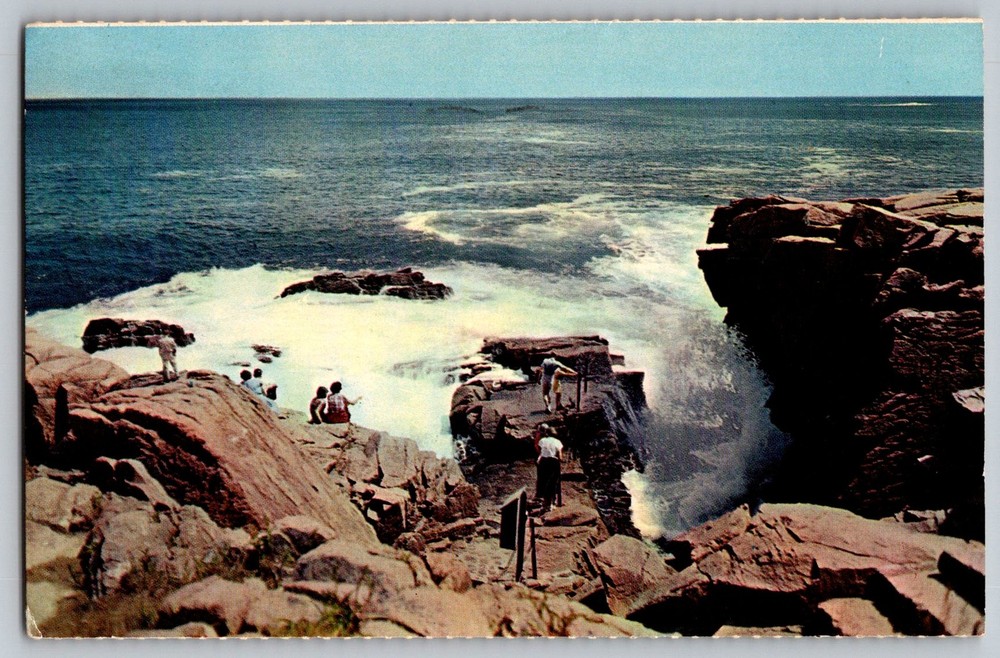 Postcard - Thunder Hole, Acadia National Park, Mt. Desert Island, Maine