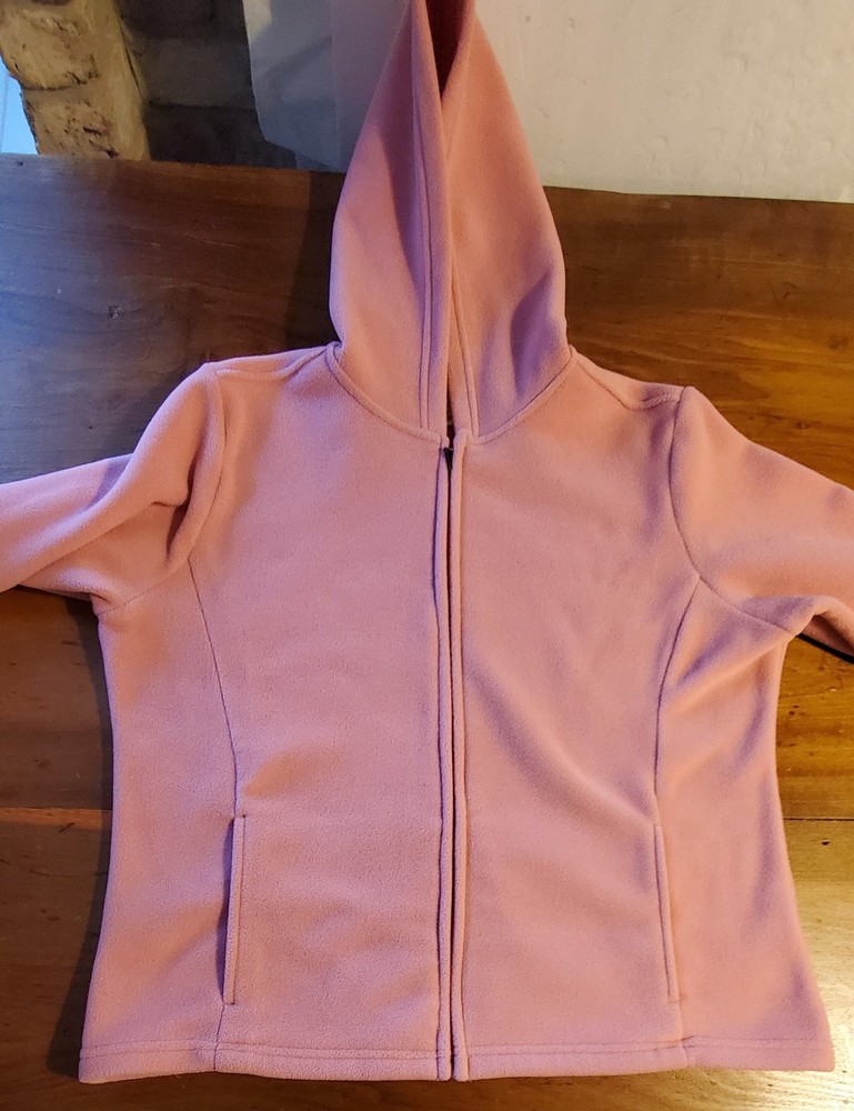 LL Bean Zip Up Women's Fleece Hoodie Size XL