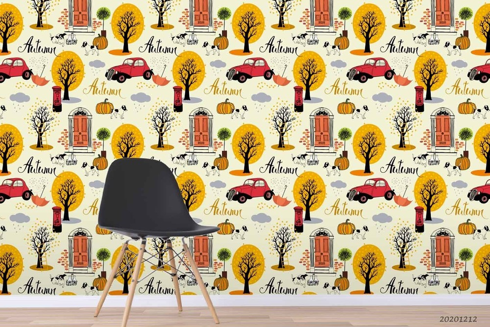 3D Autumn Landscape Pattern Wall Murals Wallpaper Murals Wall Sticker