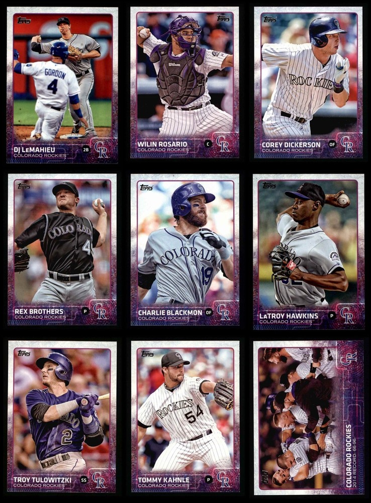 2015 Topps Rockies Almost Complete Team Set 8 - NM/MT 6492518 (21 / 24 cards)