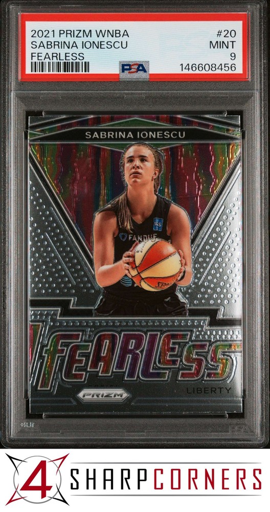 2021 Panini Prizm Wnba Fearless #20 Sabrina Ionescu Pop 3 Psa 9Price points for all collectors!