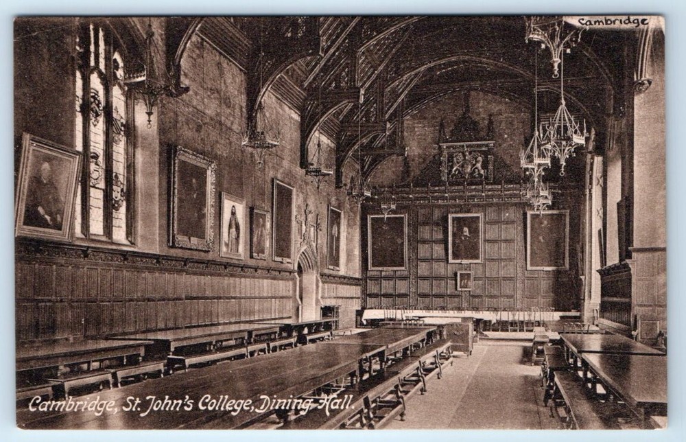 St. John's College Dining Hall CAMBRIDGE UK Postcard