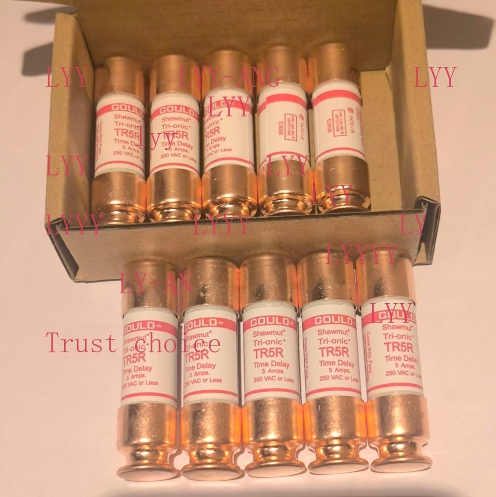 10 pack of Gould Shawmut TR5R Fuse, 250V 5A