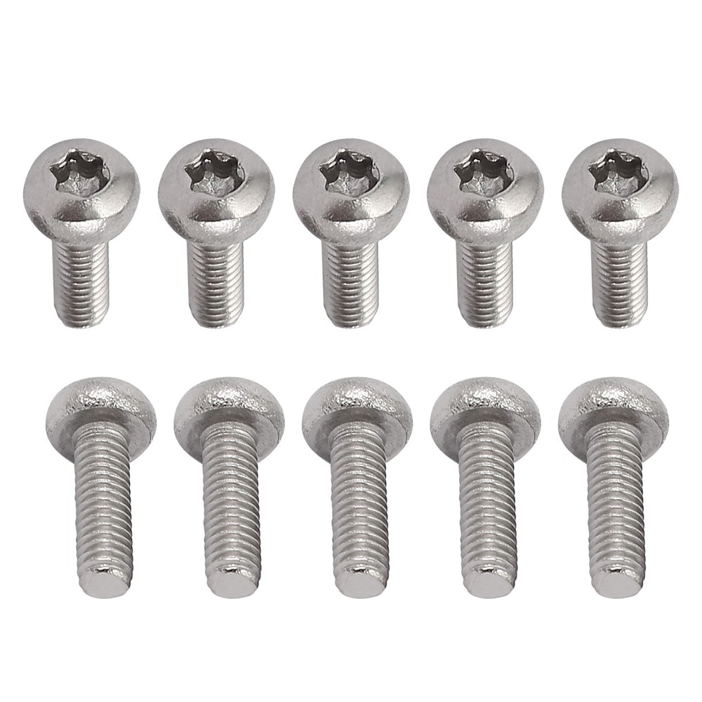 30Pack M2.5x8mm Pan Head Torx Screws 304 Stainless Steel Torx Fasteners Silver