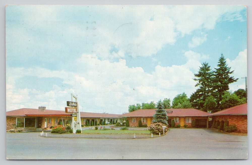Vintage La Vista Motel Salem Oregon Postcard 1959 US 99 Business Route