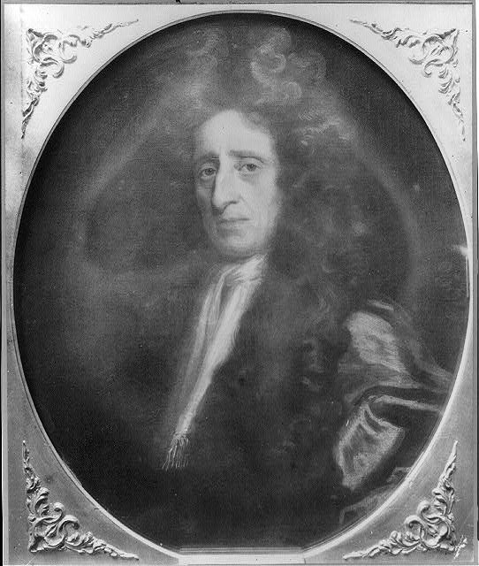 Photo:John Locke 1700s Portrait Print Antique Philosophical Figure
