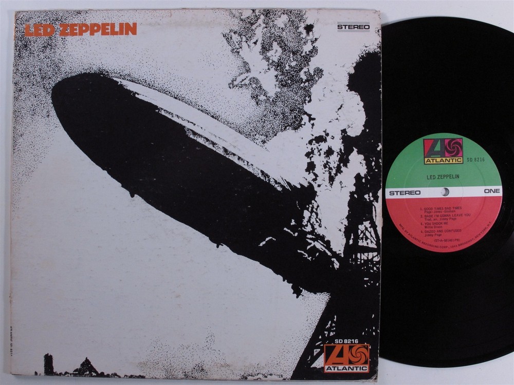 LED ZEPPELIN Self Titled ATLANTIC SD-8216 LP d