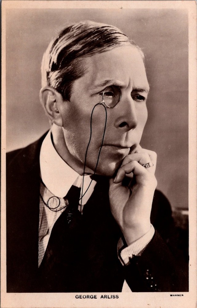 George Arliss Actor RPPC Postcard Warner Picturekue Series British