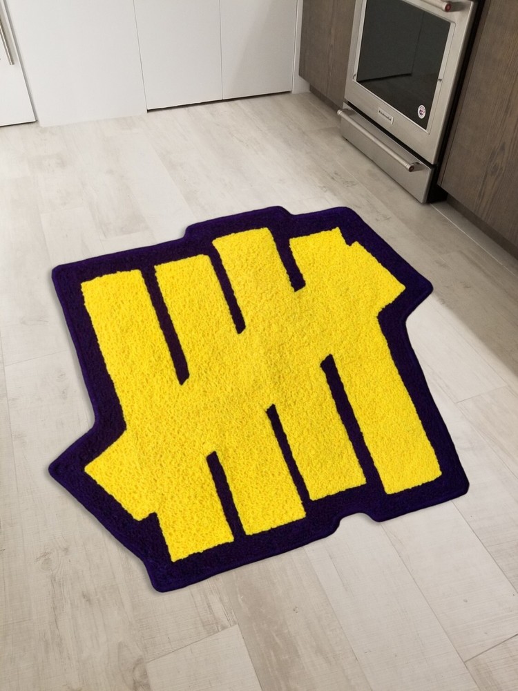 Undefeated UNDFTD 5 Strike Floor Mat Washable Area Runner Rug Living Room Carpet