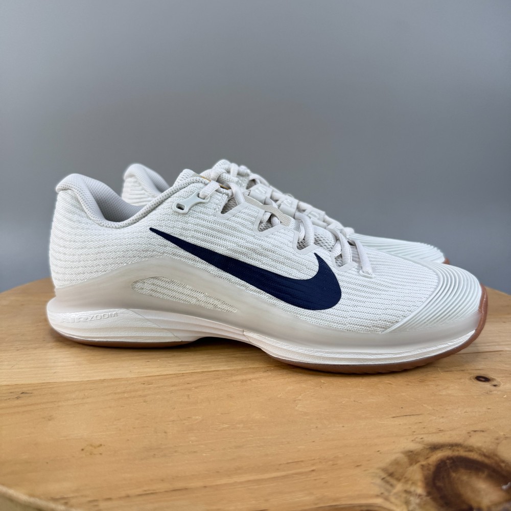 Nike Zoom Vapor 12 HC Womens Size 9.5 Tennis Shoes Ivory Navy Red Gum FV5554-101