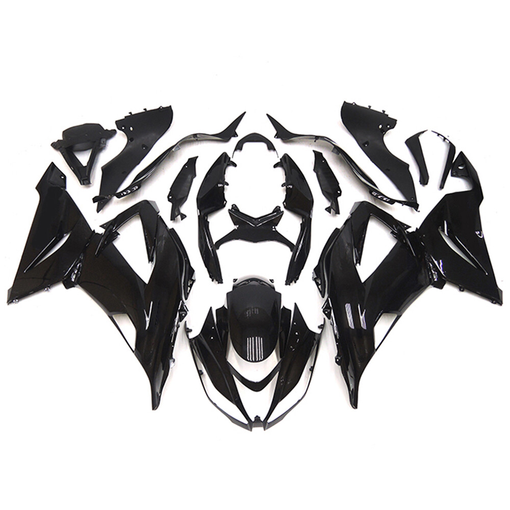 Black Fairing Kit for 2013-2018 Kawasaki Ninja ZX6R 636 ABS Injection Bodywork