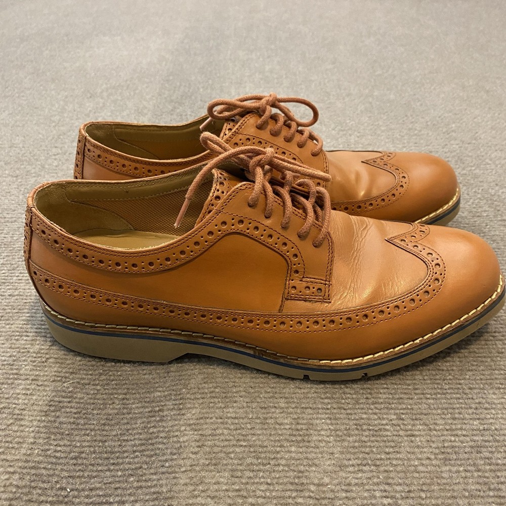Cole Haan Shoes Mens Size 9 M Brown Leather Wingtip Brogue Dress C13277